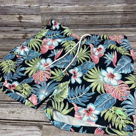 Tommy Bahama Men's Swim Trunks Shorts Tropical Floral Print Size M Medium - Picture 1 of 7